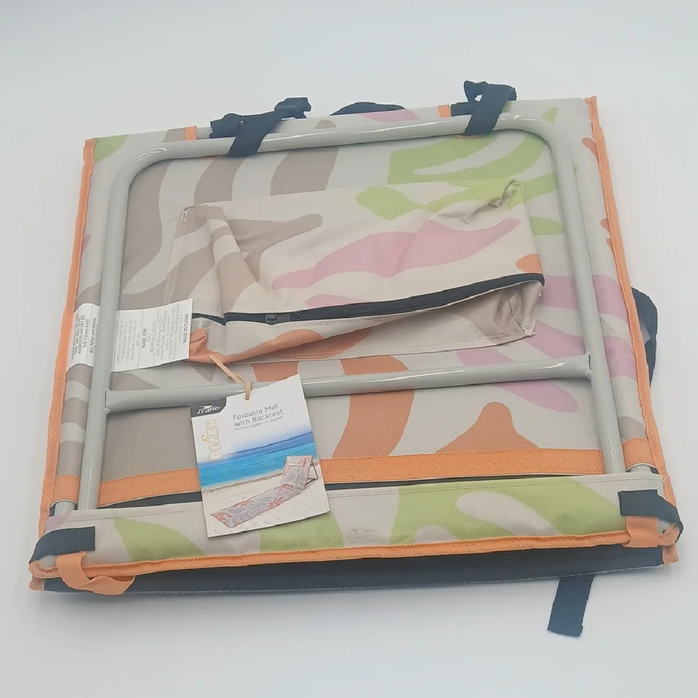 Beach Lounger with Backrest - Multicolor
